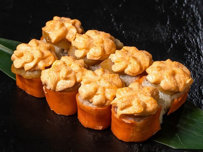 Яки лосось кальмар